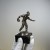 Rzeźba figurka sportowca kręgle metal marmur art déco lata 20/30-te