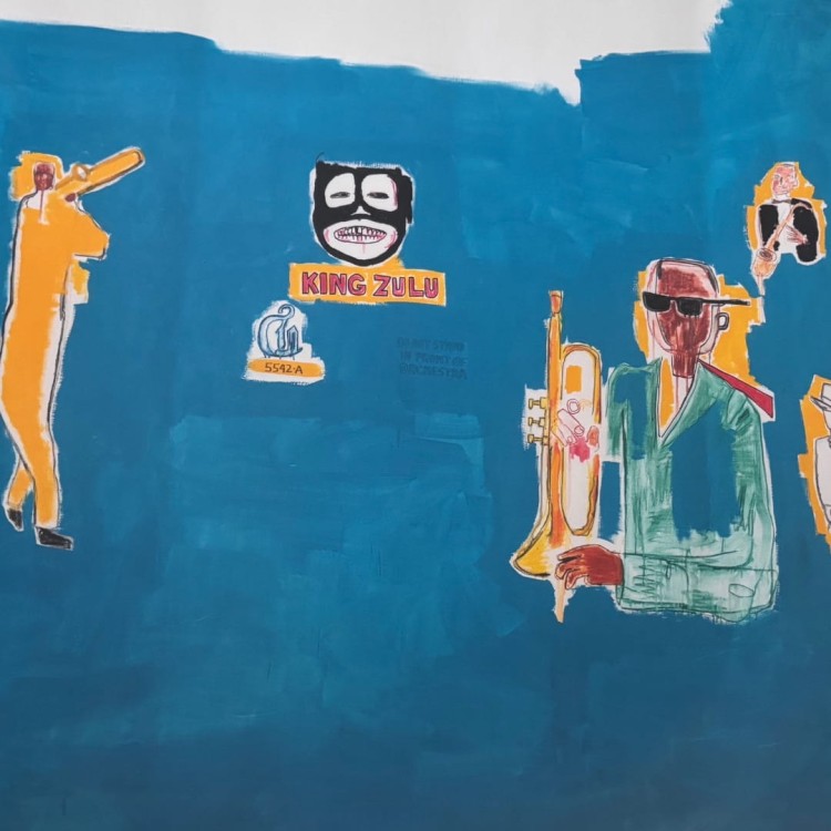 King Zulu Reprodukcja ikonicznej pracy Jeana-Michela Basquiata z 1986 roku
