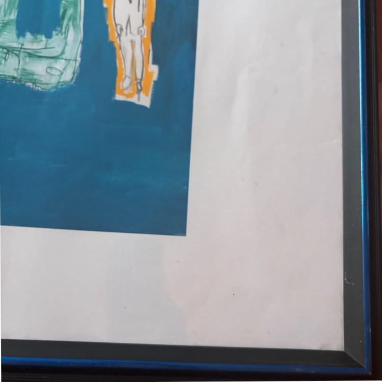 King Zulu Reprodukcja ikonicznej pracy Jeana-Michela Basquiata z 1986 roku