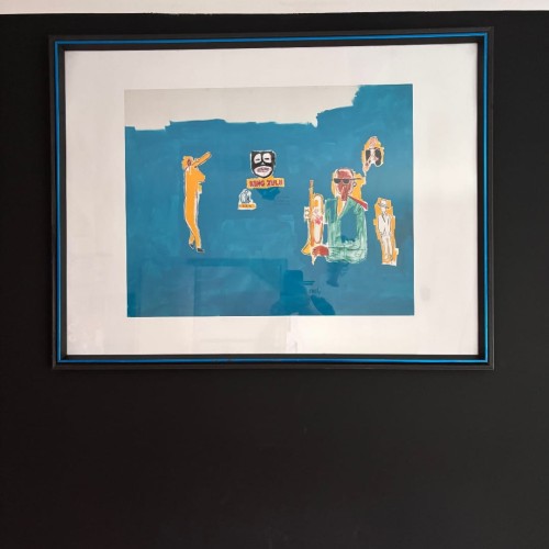 King Zulu Reprodukcja ikonicznej pracy Jeana-Michela Basquiata z 1986 roku