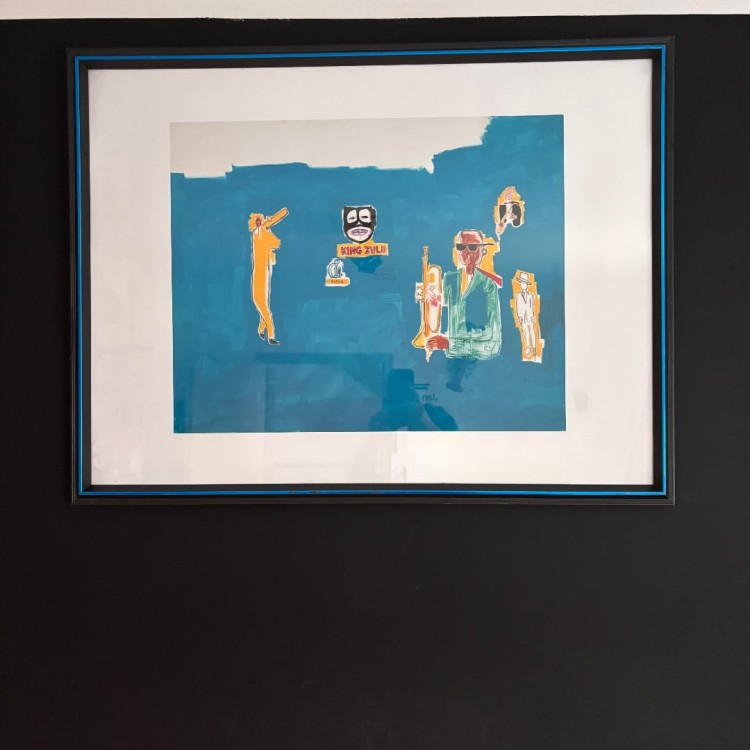 King Zulu Reprodukcja ikonicznej pracy Jeana-Michela Basquiata z 1986 roku