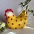 Kurka z paper mache Chickaletta tak tak żółta i w kropki