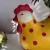 Kurka z paper mache Chickaletta tak tak żółta i w kropki