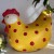 Kurka z paper mache Chickaletta tak tak żółta i w kropki