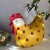 Kurka z paper mache Chickaletta tak tak żółta i w kropki