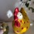 Kurka z paper mache Chickaletta tak tak żółta i w kropki