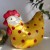 Kurka z paper mache Chickaletta tak tak żółta i w kropki