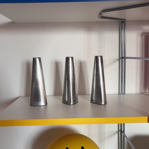 Zestaw trzech stalowych świeczników RËNOS, proj. Ehlén Johansson Ikea