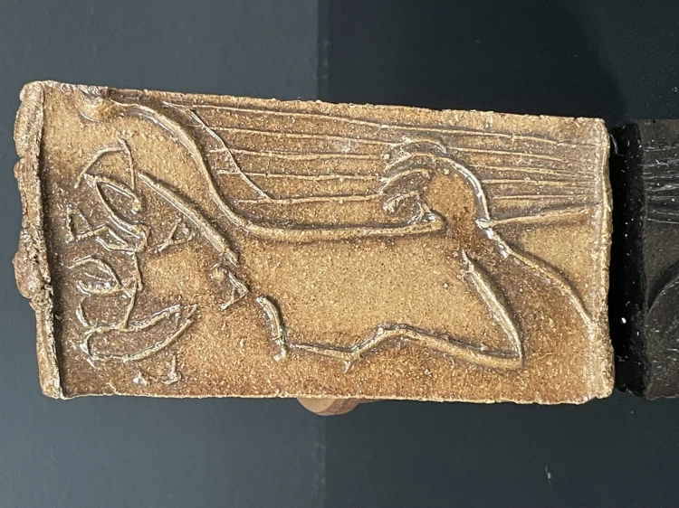 Plakieta ceramiczna ozdobna ceramiczna w nurcie secesyjnym