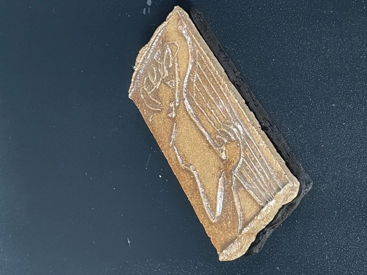Plakieta ceramiczna ozdobna ceramiczna w nurcie secesyjnym