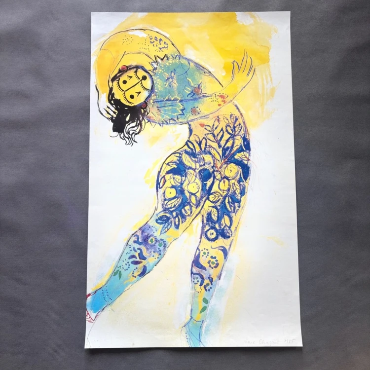 Marc Chagall szkic kostiumu do baletu „Ognisty ptak”