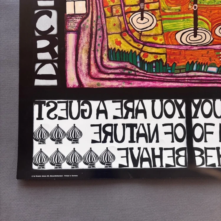 Hundertwasser You Are A Guest of Nature Bahave
