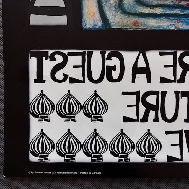 Hundertwasser You Are A Guest of Nature Bahave (
