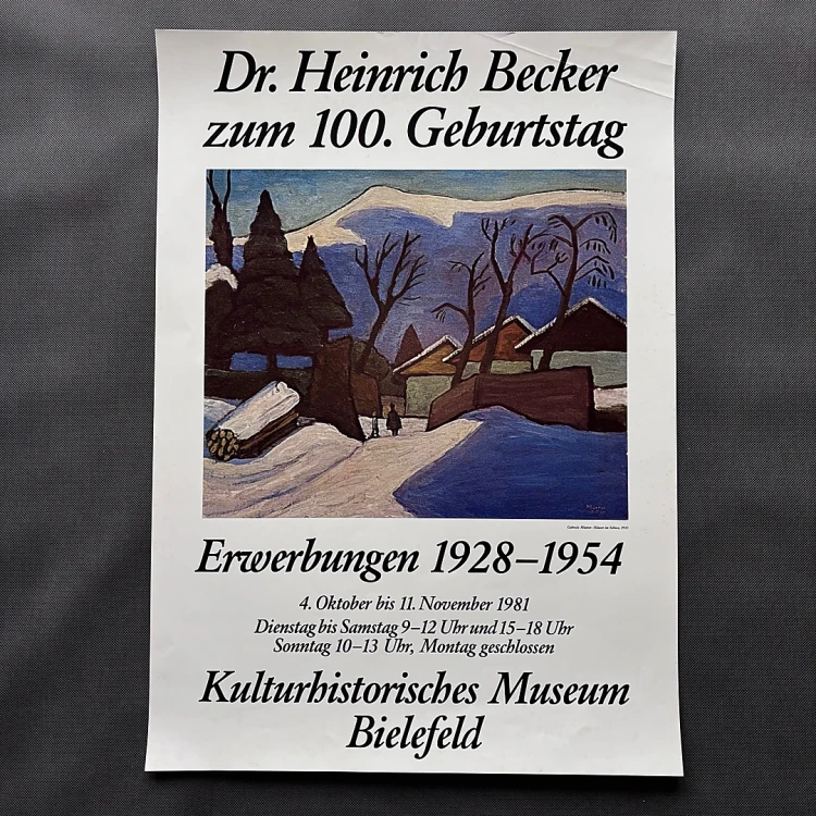 Dr. Heinrich Becker 1981 Gabriele Münter Vintage