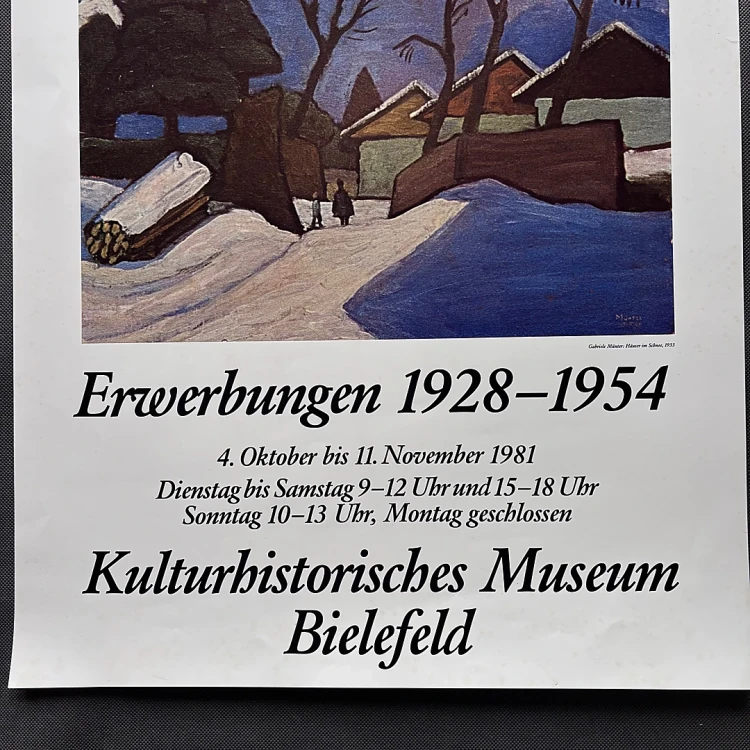 Dr. Heinrich Becker 1981 Gabriele Münter Vintage