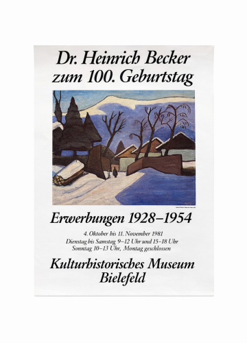 Dr. Heinrich Becker 1981 Gabriele Münter Vintage