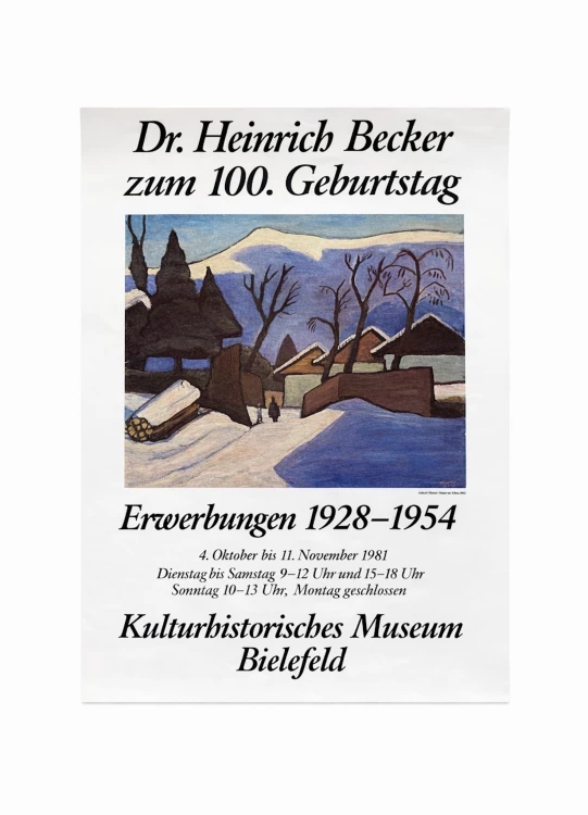 Dr. Heinrich Becker 1981 Gabriele Münter Vintage
