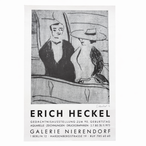 Erich Heckel afisz wystawowy Galerie Nierendorf w Berlinie 1973