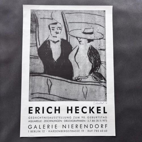 Erich Heckel afisz wystawowy Galerie Nierendorf w Berlinie 1973