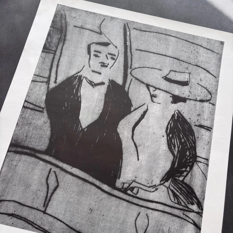 Erich Heckel afisz wystawowy Galerie Nierendorf w Berlinie 1973