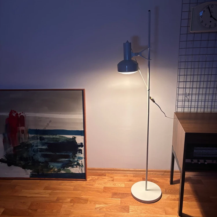 Stojąca metalowa lampa Ikea 80-te