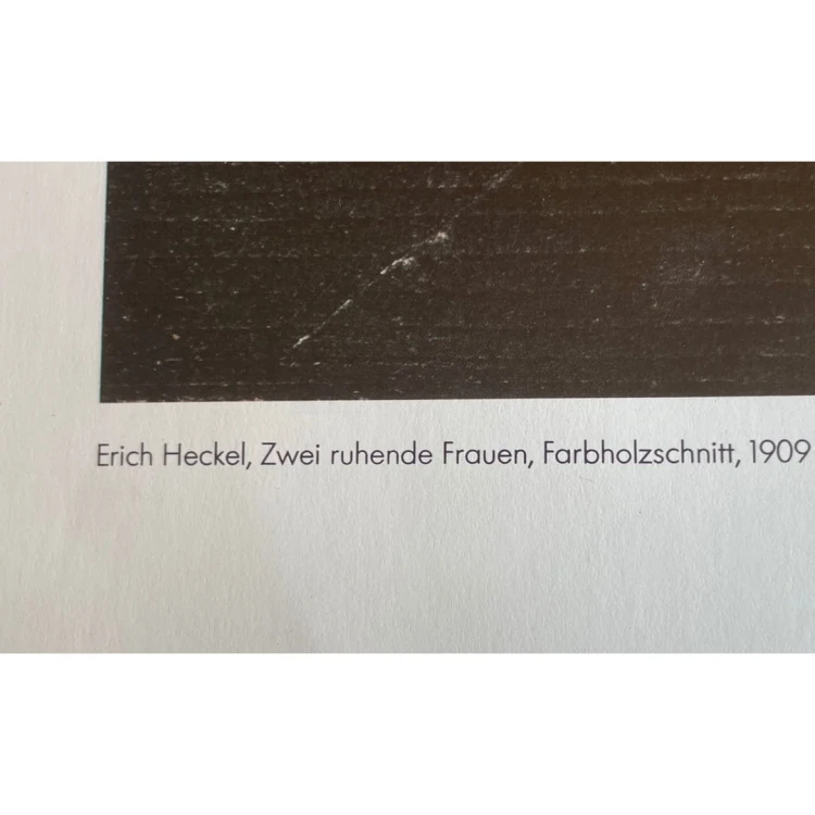 Graphik der Brücke 1984 plakat muzealny Berlin Vintage
