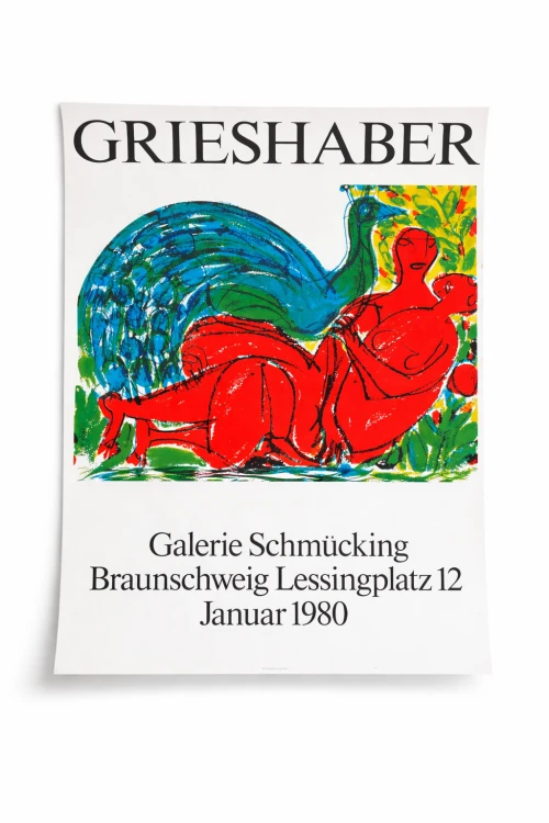 HAP Grieshaber, Galerie Schmücking, Brunszwik, 1980