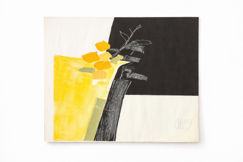 Choisy ,,Vase aux fleurs jaunes" francuski modernizm