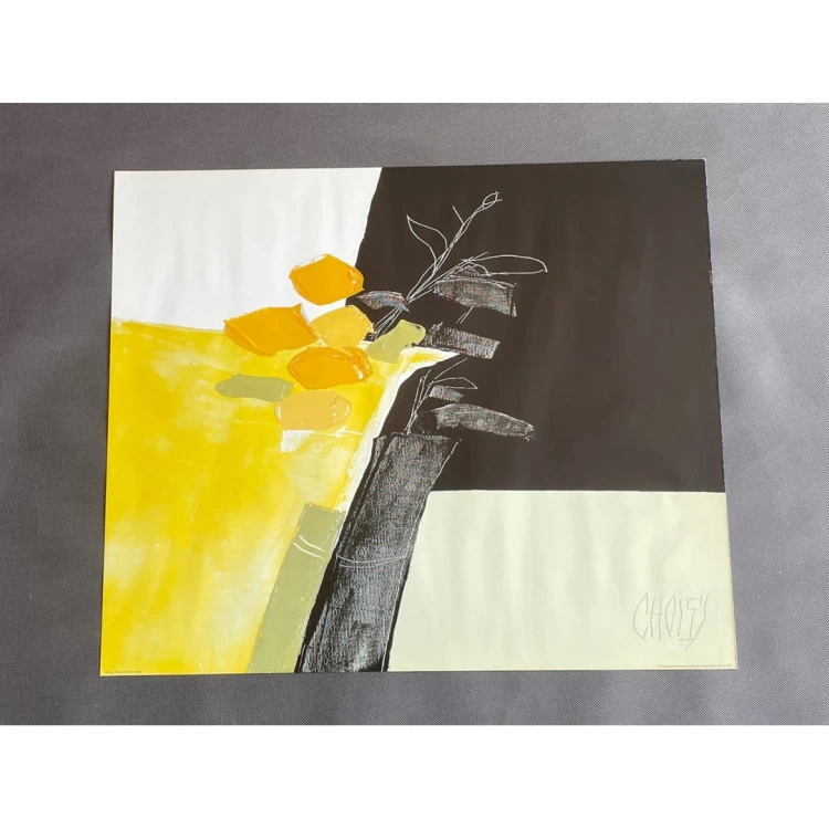 Choisy ,,Vase aux fleurs jaunes" francuski modernizm