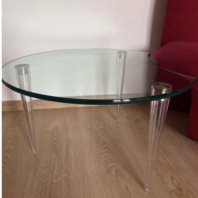 Tonelli Design Lobacevskij - szklany włoski stolik kawowy premium.