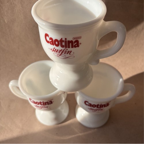 Szklanka filiżanka vintage CAOTINA do kakao vintage