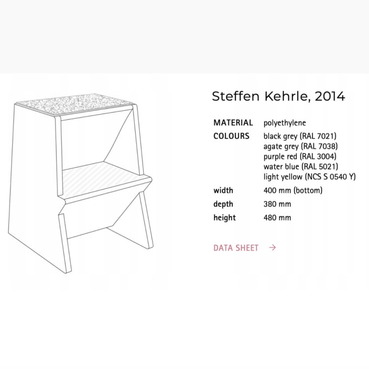 Taboret MONO od Richard Lampert