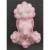 Niesamowita i Ceramiczna głowa Pudla PinK