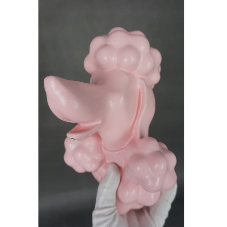 Niesamowita i Ceramiczna głowa Pudla PinK