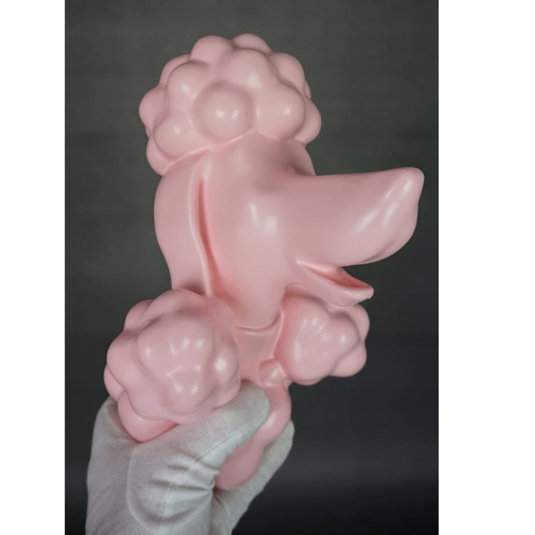 Niesamowita i Ceramiczna głowa Pudla PinK