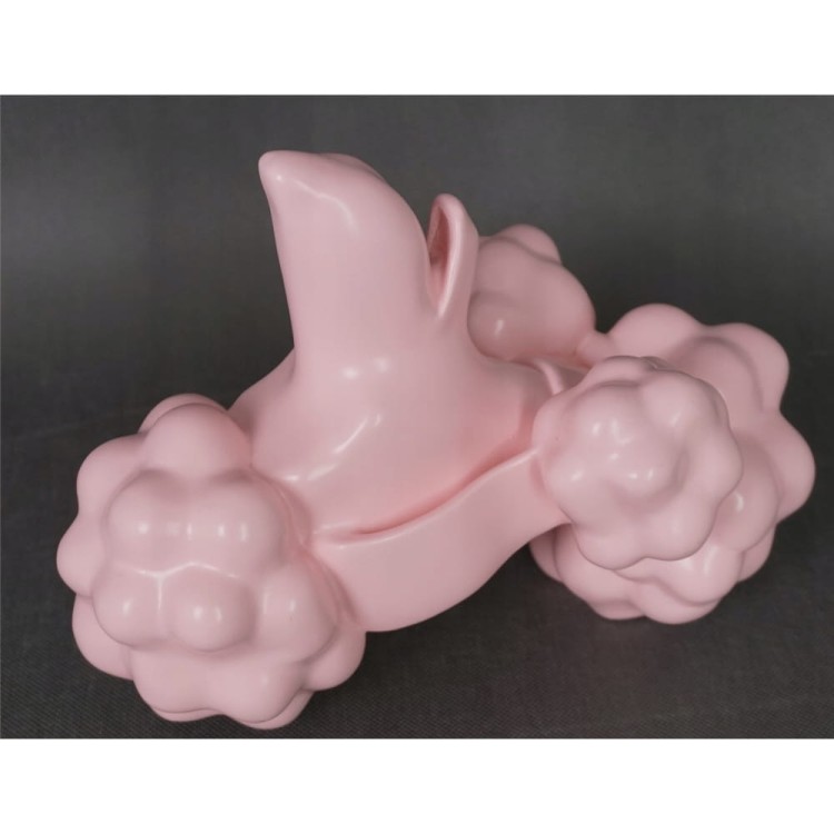 Niesamowita i Ceramiczna głowa Pudla PinK