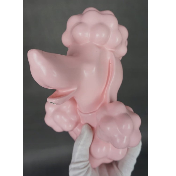 Niesamowita i Ceramiczna głowa Pudla PinK