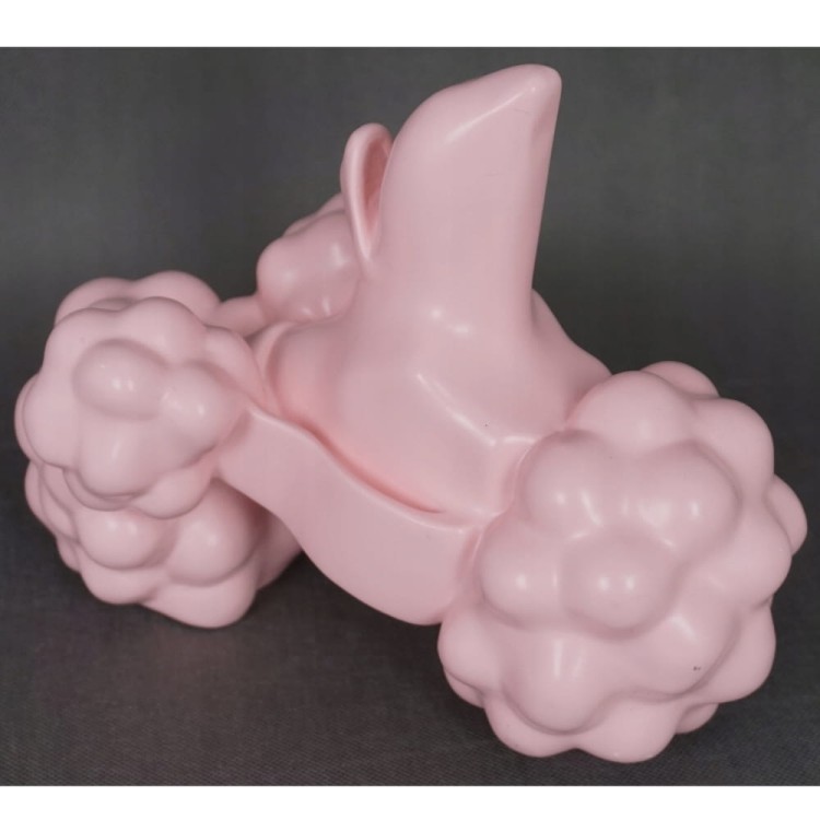 Niesamowita i Ceramiczna głowa Pudla PinK