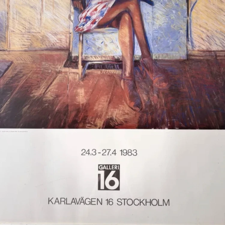 Plakat z wystawy z lat 80-tych James Collins