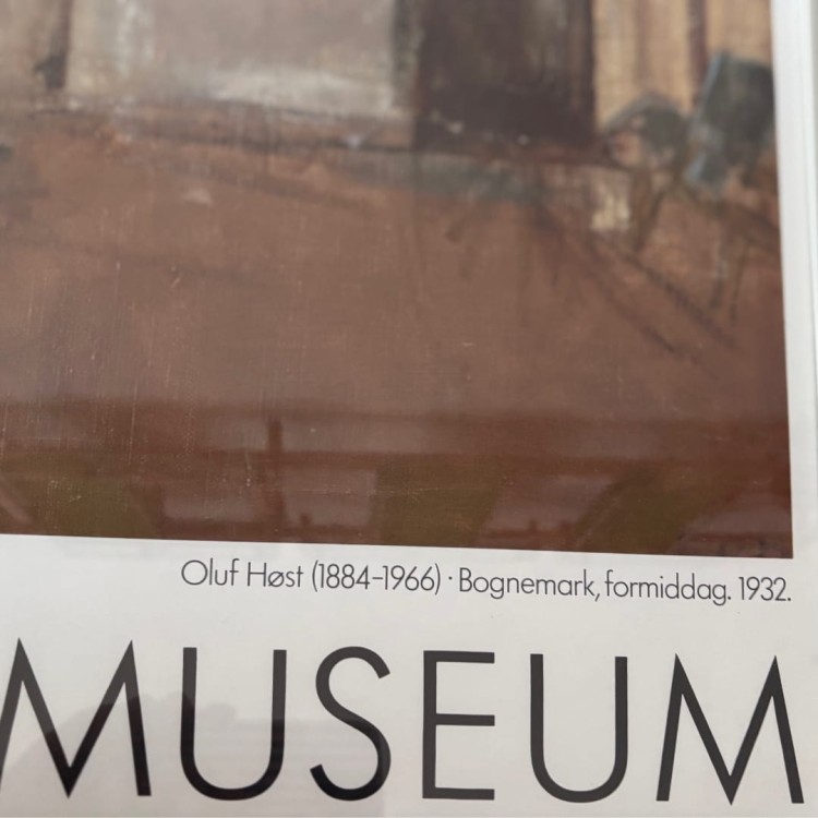 Olof Høst „Bognemark, formiddag” kolekcjonerski plakat muzealny Bornholms Kunstmuseum