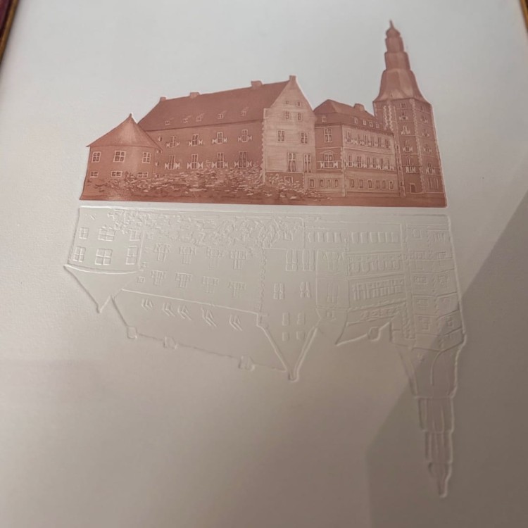 Zestaw grafika architektoniczna, Joseph Robers, blind embossing, Niemcy, XX w
