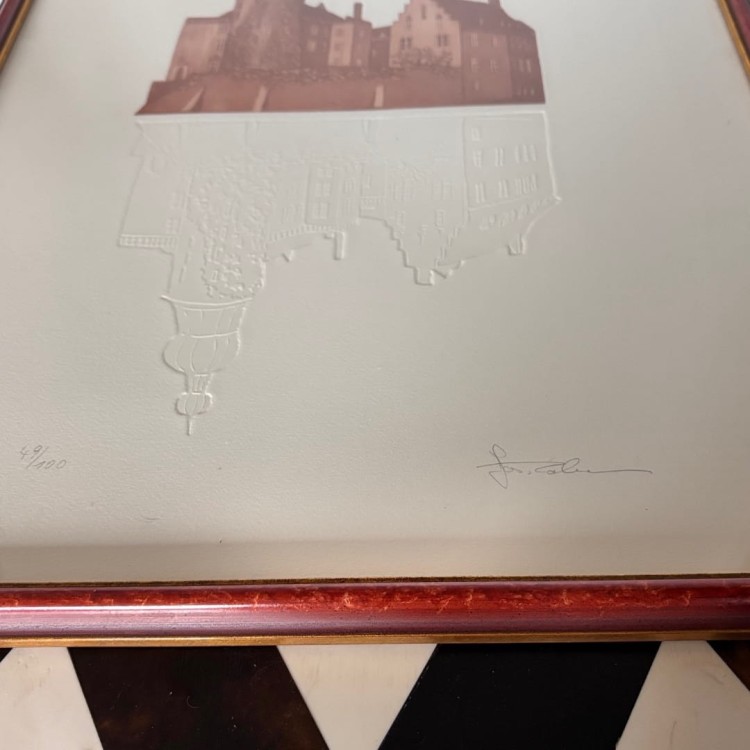 Zestaw grafika architektoniczna, Joseph Robers, blind embossing, Niemcy, XX w
