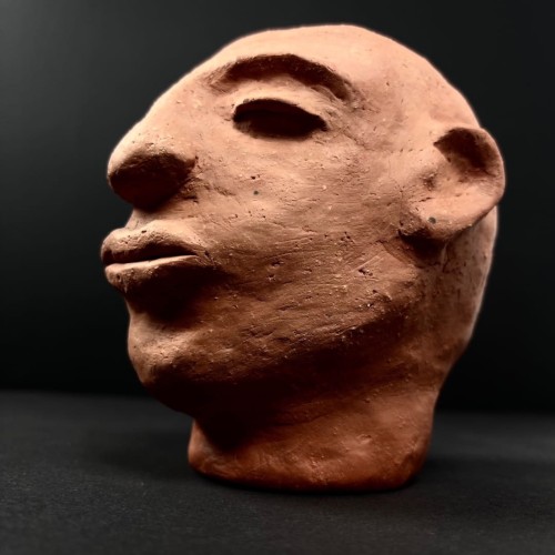 Ręcznie wykonana ceramiczna głowa terakota rzeźba artystyczn