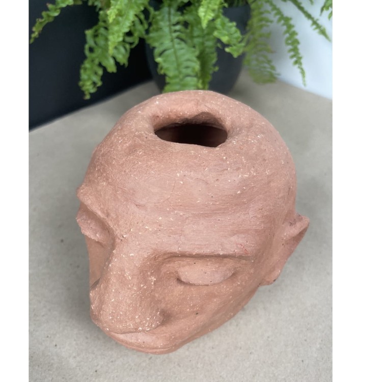 Ręcznie wykonana ceramiczna głowa terakota rzeźba artystyczna