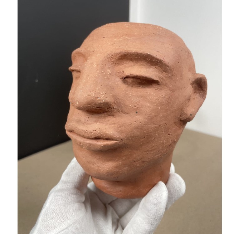 Ręcznie wykonana ceramiczna głowa terakota rzeźba artystyczn